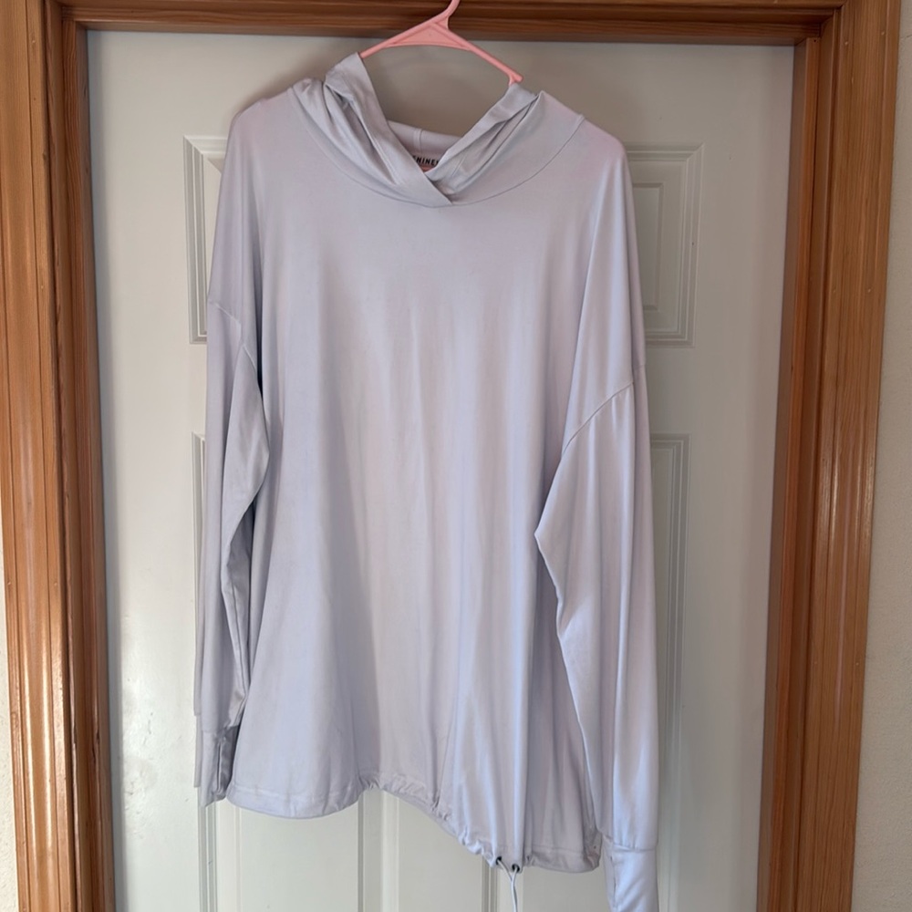 Nine West Active White Workout Hoodie